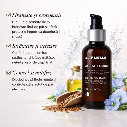 Cristale lichide pentru păr Dr. Fukuj cu ulei de in