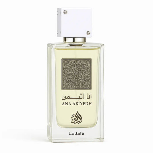 Lattafa Ana Abiyedh White - Parfum arăbesc damă citric-lemnos