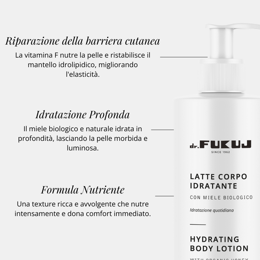 Dr. Fukuj - Lapte de corp hidratant cu miere