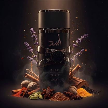 Lattafa Asad Elixir - Parfum bărbătesc oriental condimentat-0