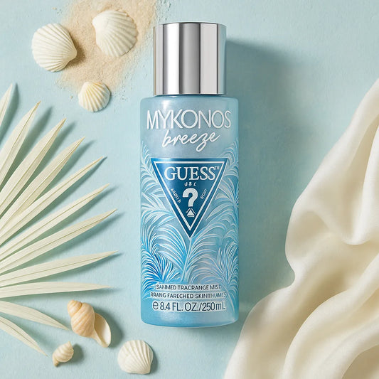 GUESS Mykonos Breeze – Spray corp cu sclipici elegant 250ml
