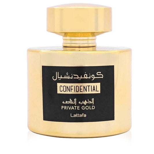 Confidential Private Gold Lattafa - Parfum arabesc damă fructat floral