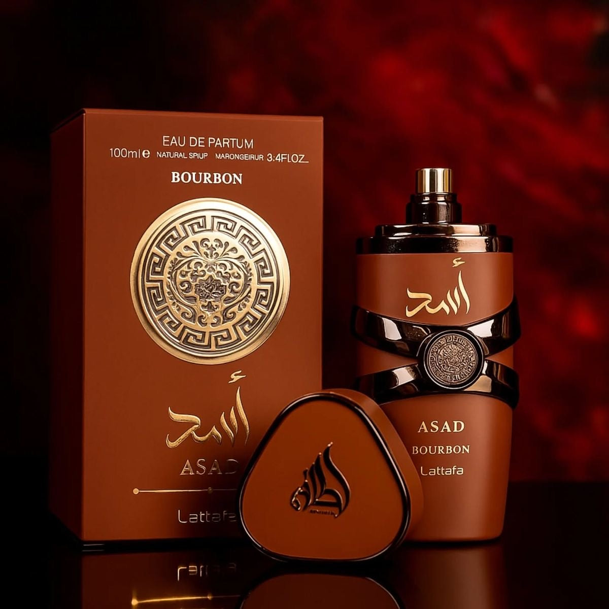 Asad Bourbon Parfum arabesc bărbați dulce condimentat cu cacao