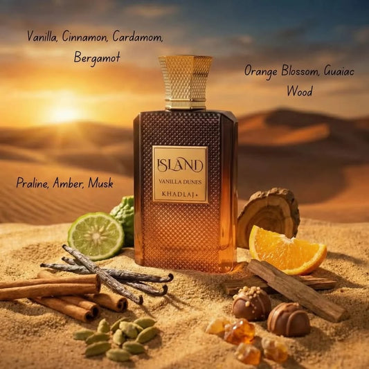 Khadlaj Island Vanilla Dunes Extract de Parfum Unisex 100ml