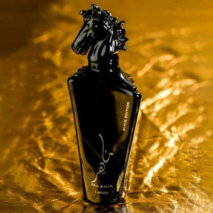 Parfum arăbesc bărbați Oriental lemnos - Lattafa Maahir Black Edition