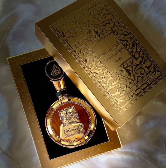 Lattafa Fakhar Extrait Gold - Parfum arabesc damă cu trandafir