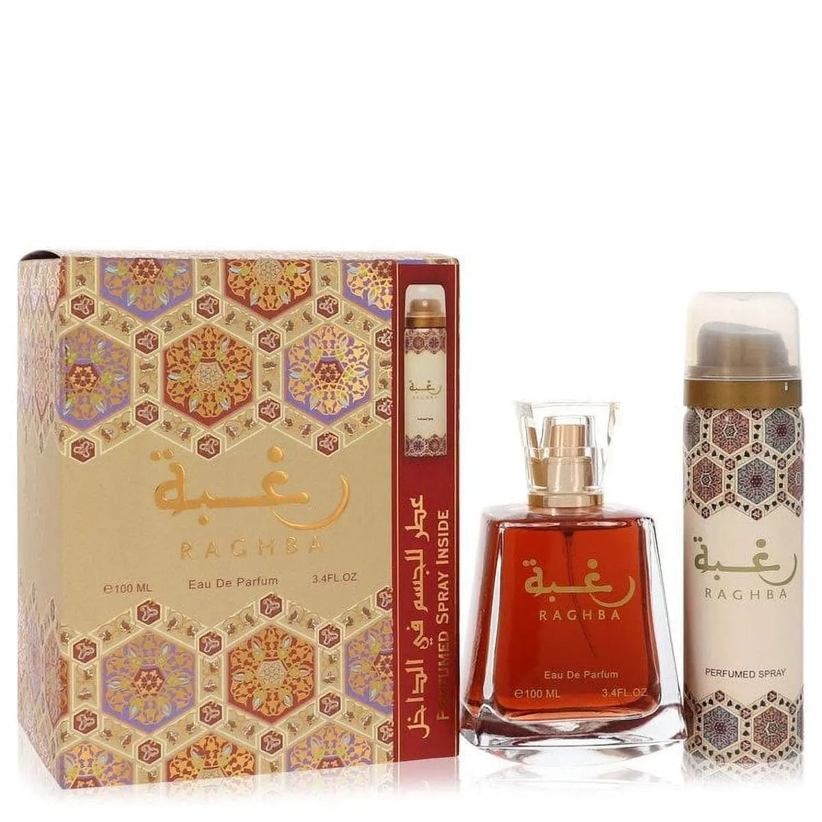 Raghba Lattafa Set Cadou Damă – Parfum Arabesc Gurmand Oriental - Olfino