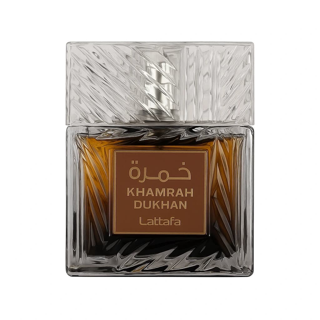 Khamrah Dukhan - Parfum arabesc unisex lemnos cu tutun vanilat